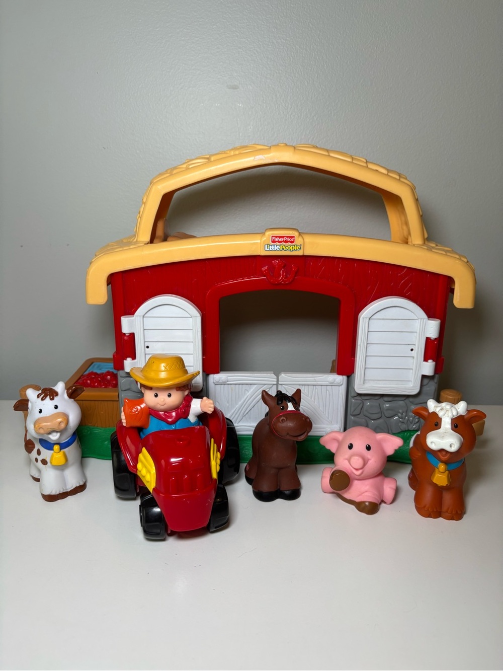 Little People- Red Barn Playset with Farmer and Animals